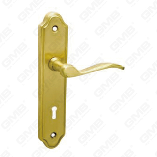 Door Handle Pull Wooden Door Hardware Handle Lock Door Handle on Plate for Mortise Lockset by Zinc Alloy or Steel Door Plate Handle (344)