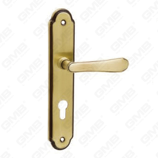 Door Handle Pull Wooden Door Hardware Handle Lock Door Handle on Plate for Mortise Lockset by Zinc Alloy or Steel Door Plate Handle (308)