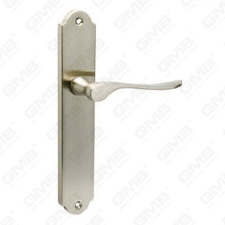Door Handle Pull Wooden Door Hardware Handle Lock Door Handle on Plate for Mortise Lockset by Zinc Alloy or Steel Door Plate Handle (418)