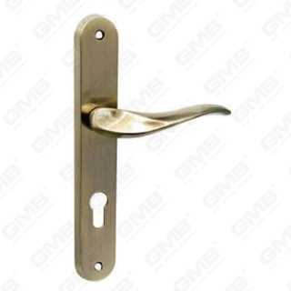 Door Handle Pull Wooden Door Hardware Handle Lock Door Handle on Plate for Mortise Lockset by Zinc Alloy or Steel Door Plate Handle (143)