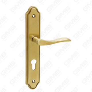 Door Handle Pull Wooden Door Hardware Handle Lock Door Handle on Plate for Mortise Lockset by Zinc Alloy or Steel Door Plate Handle (309)