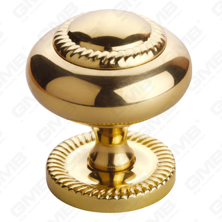 Brass Furniture Hardware Cabinet Drawer Door Pull Knob Handle(B-KB202-PB)