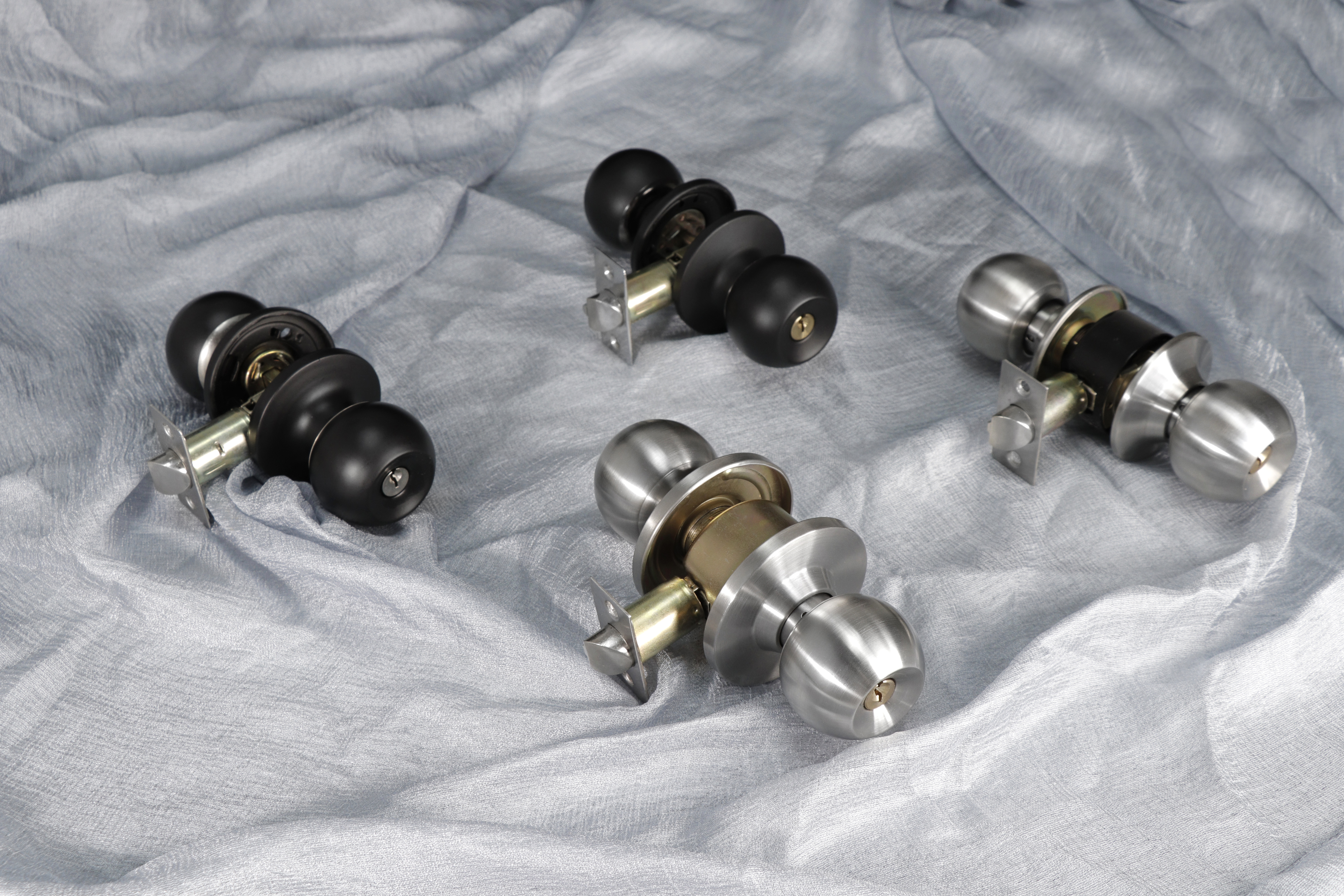 All steel rack and cam mechanism provide long lifetime ANSI Standard Tubular Knob lock (5621SN-ET)