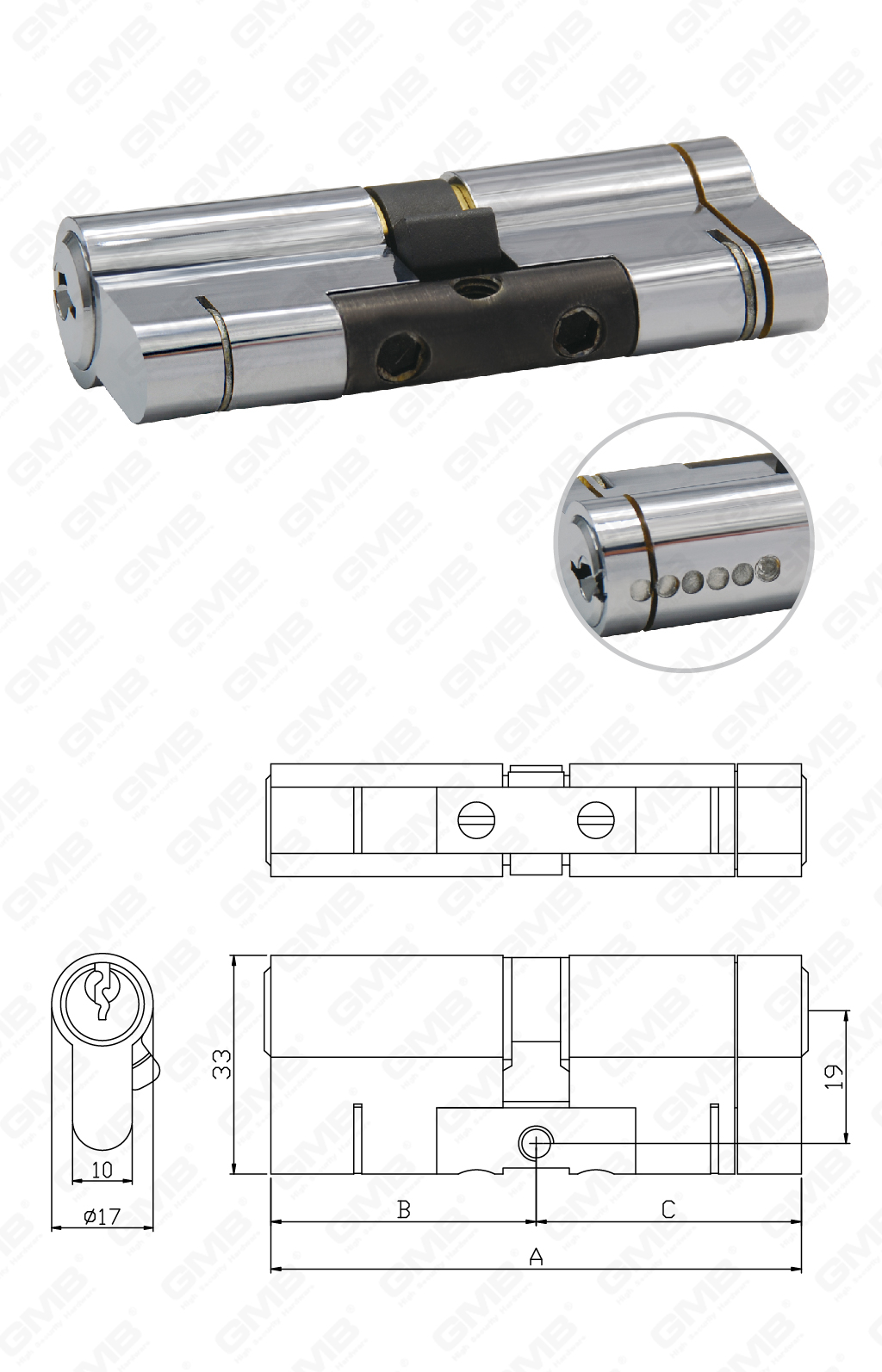 03 High Security Cylinder_GMB-CY-34-30
