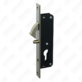 High Security Aluminum Door Lock Narrow Lock cylinder hole Lock Body hook lock for sliding door (6025D)
