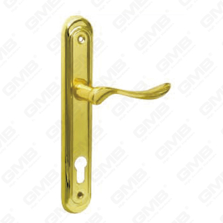 Door Handle Pull Wooden Door Hardware Handle Lock Door Handle on Plate for Mortise Lockset by Zinc Alloy or Steel Door Plate Handle (224)