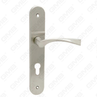 Door Handle Pull Wooden Door Hardware Handle Lock Door Handle on Plate for Mortise Lockset by Zinc Alloy or Steel Door Plate Handle (267)