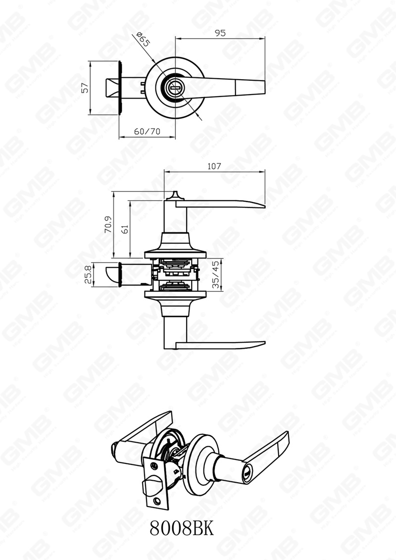 05 PUSH-BUTTON TUBULAR LEVER LOCK 800 线图-模型-23 05 PUSH-BUTTON TUBULAR LEVER LOCK 800 线图-模型-23