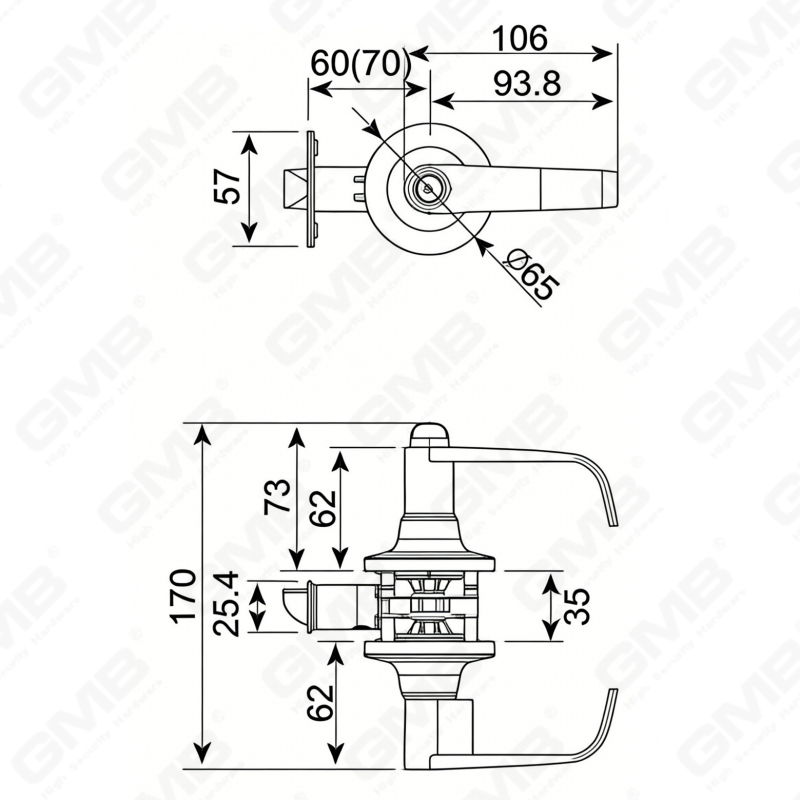 05 PUSH-BUTTON TUBULAR LEVER LOCK 8009 8009 05 PUSH-BUTTON TUBULAR LEVER LOCK 8009 8009