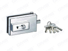 Stainless Steel Commercial Glass Door Security Lock Sliding Door Lock (053)