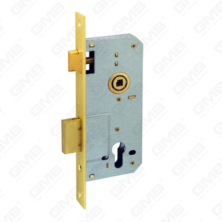 High Security Mortise Door lock Steel Brass deadbolt Zamak Brass latch cylinder hole Lock Body (6005R)