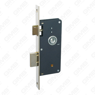 High Security Mortise Door lock Steel Brass deadbolt Zamak Brass latch cross key hole Lock Body [N7010BK]