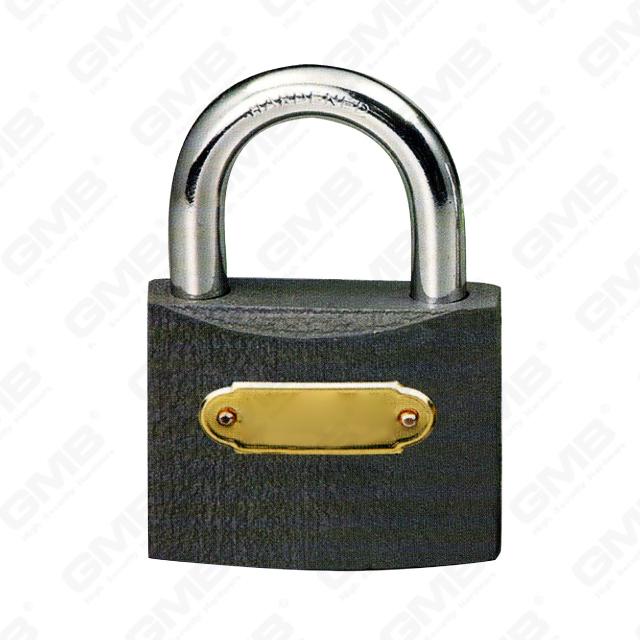 Half Brass And Steel Cylinder GREY IRON PADLOCK (001-G)
