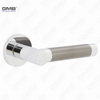 Modern Simple Solid Zinc Alloy Split Door Lock Handle on Round Rosette（Z062412）