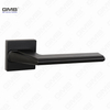 Modern Simple Solid Zinc Alloy Split Door Lock Handle on Square Rosette（Z072506）