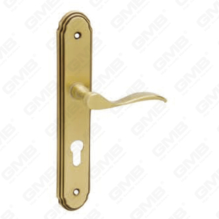 Door Handle Pull Wooden Door Hardware Handle Lock Door Handle on Plate for Mortise Lockset by Zinc Alloy or Steel Door Plate Handle (3142)