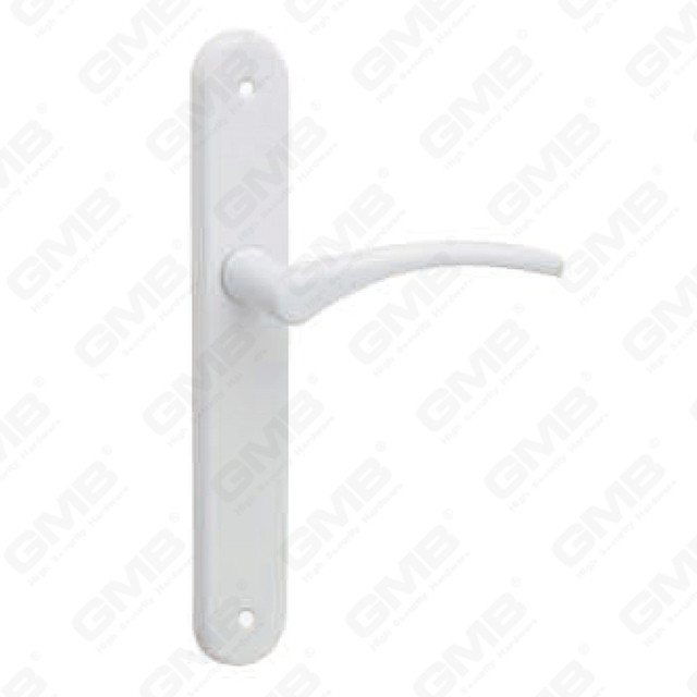 Door Handle Pull Wooden Door Hardware Handle Lock Door Handle on Plate for Mortise Lockset by Zinc Alloy or Steel Door Plate Handle (3410)