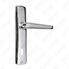 Door Handle Pull Wooden Door Hardware Handle Lock Door Handle on Plate for Mortise Lockset by Zinc Alloy or Steel Door Plate Handle (4330)