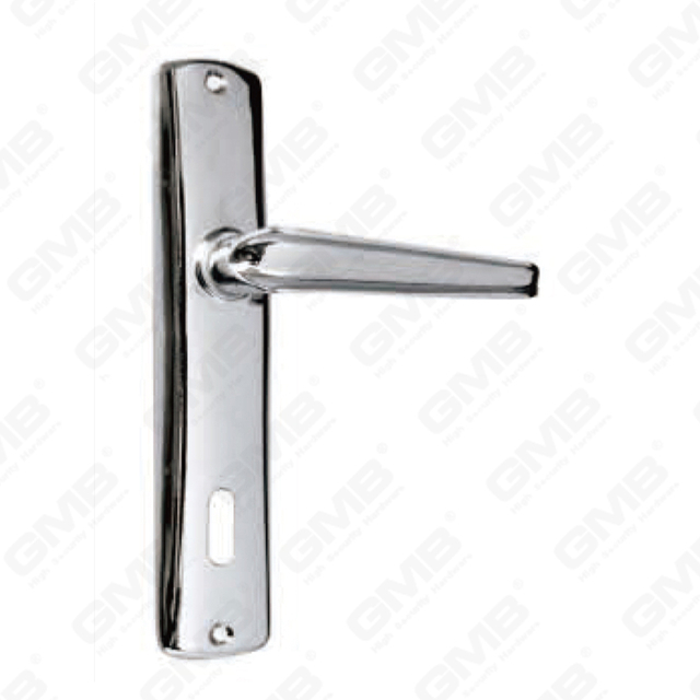 Door Handle Pull Wooden Door Hardware Handle Lock Door Handle on Plate for Mortise Lockset by Zinc Alloy or Steel Door Plate Handle (4330)