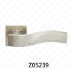 Zamak Zinc Alloy Aluminum Rosette Door Handle with Round Rosette (Z05239)