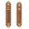 Brass Handles Wooden Door Hardware Handle Lock Door Handle on Plate for Mortise Lockset (B-Y6601-OG)