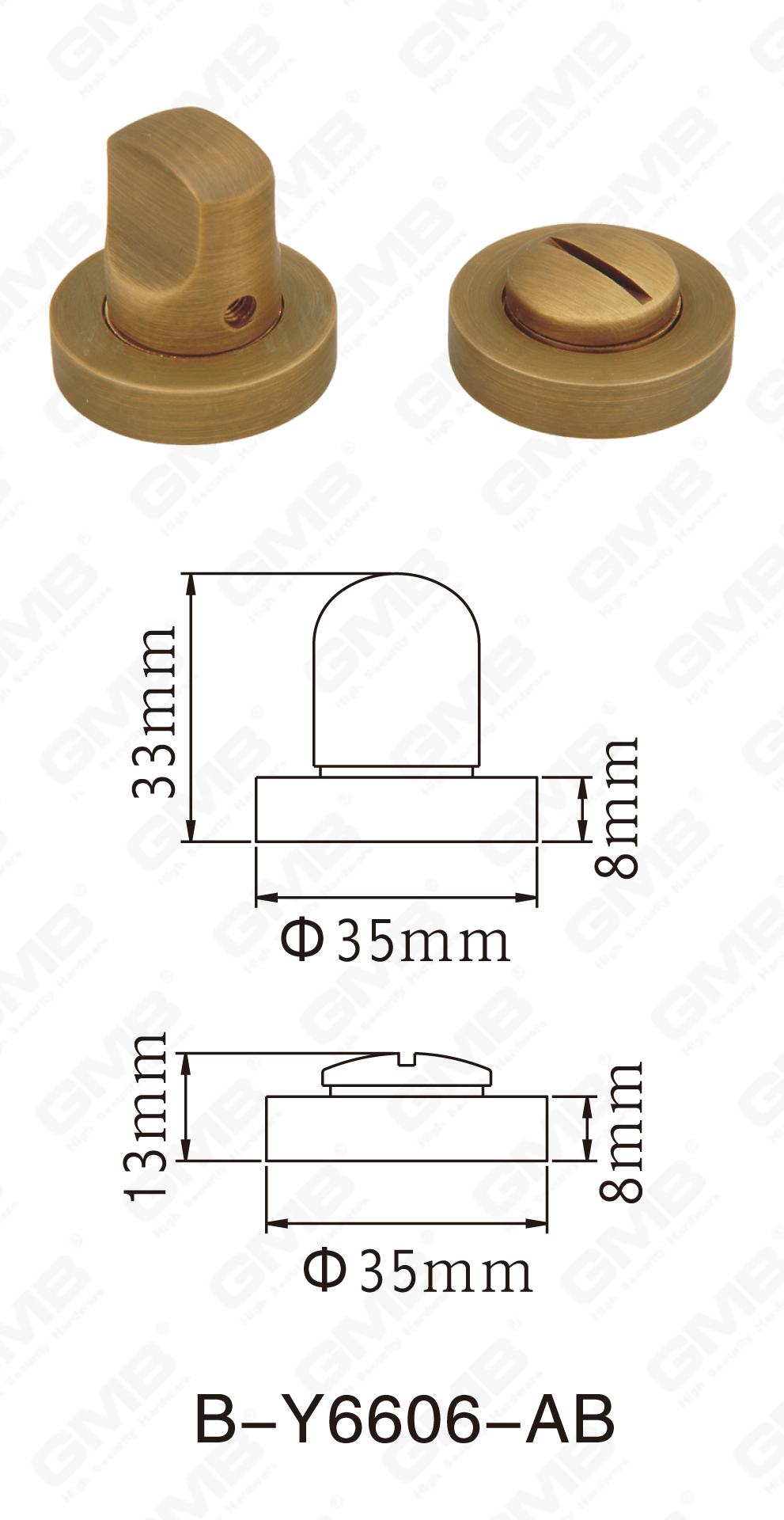 06 Brass Handle _B-Y6606-AB-52