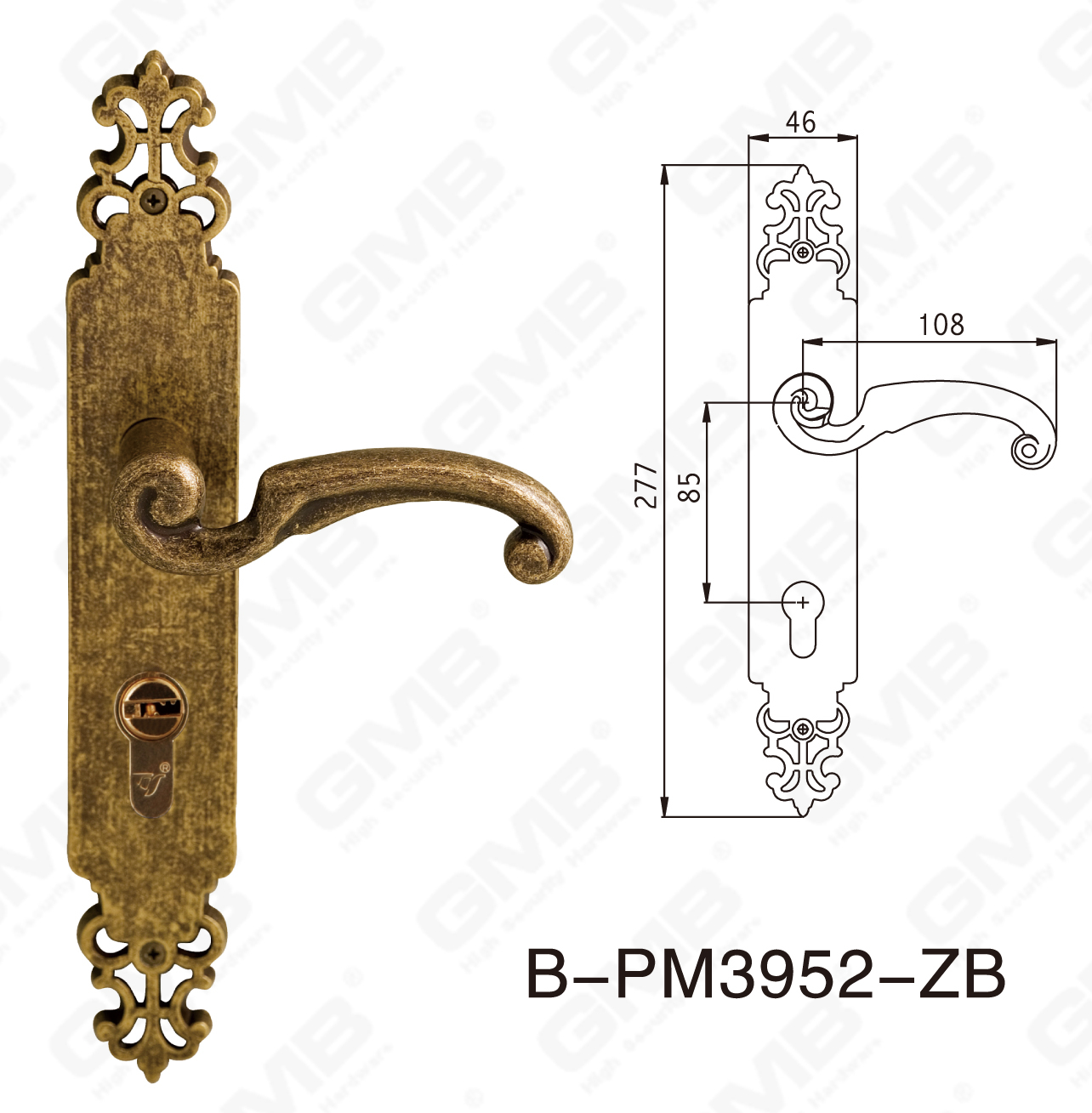 06 Brass Handle_B-PM3952-ZB-30