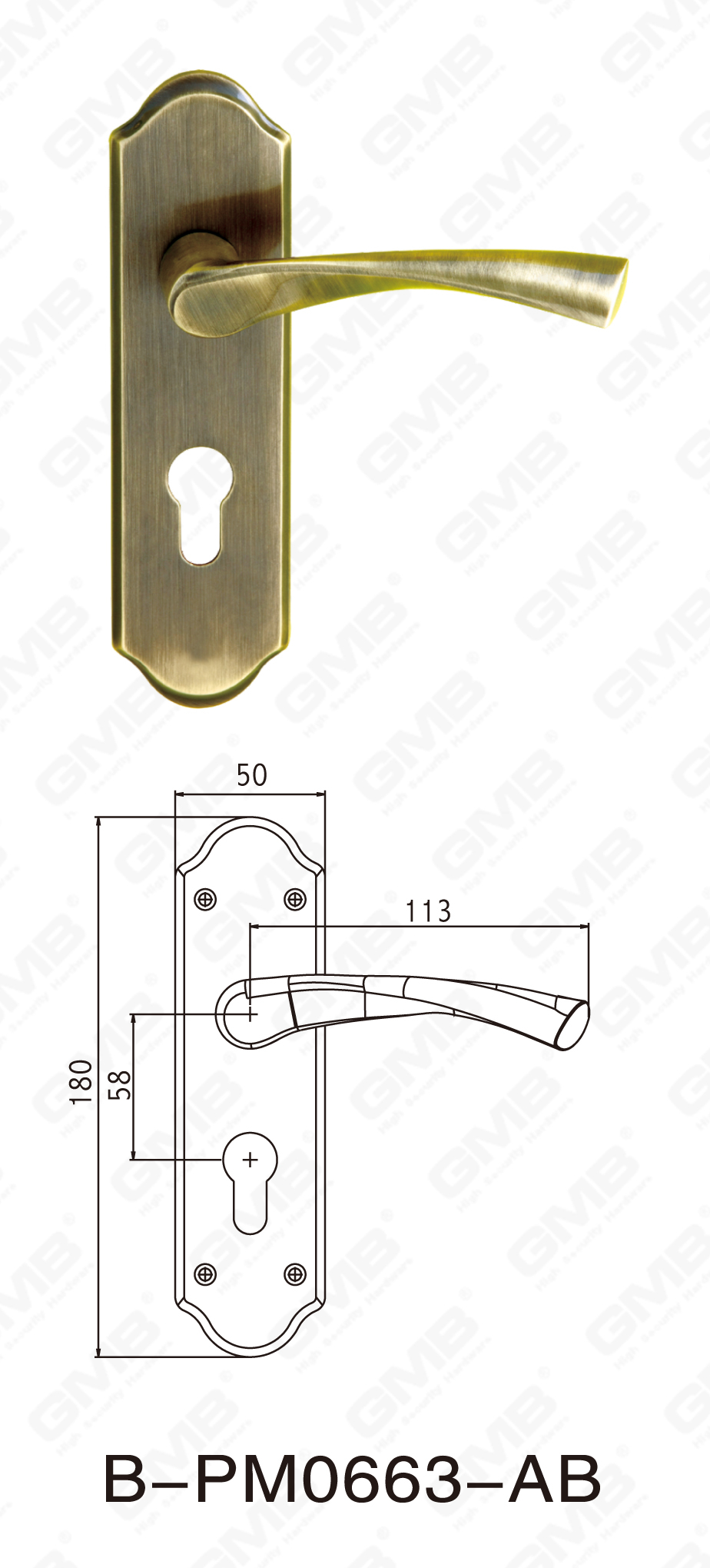 06 Brass Handle_B-PM0663-AB-06