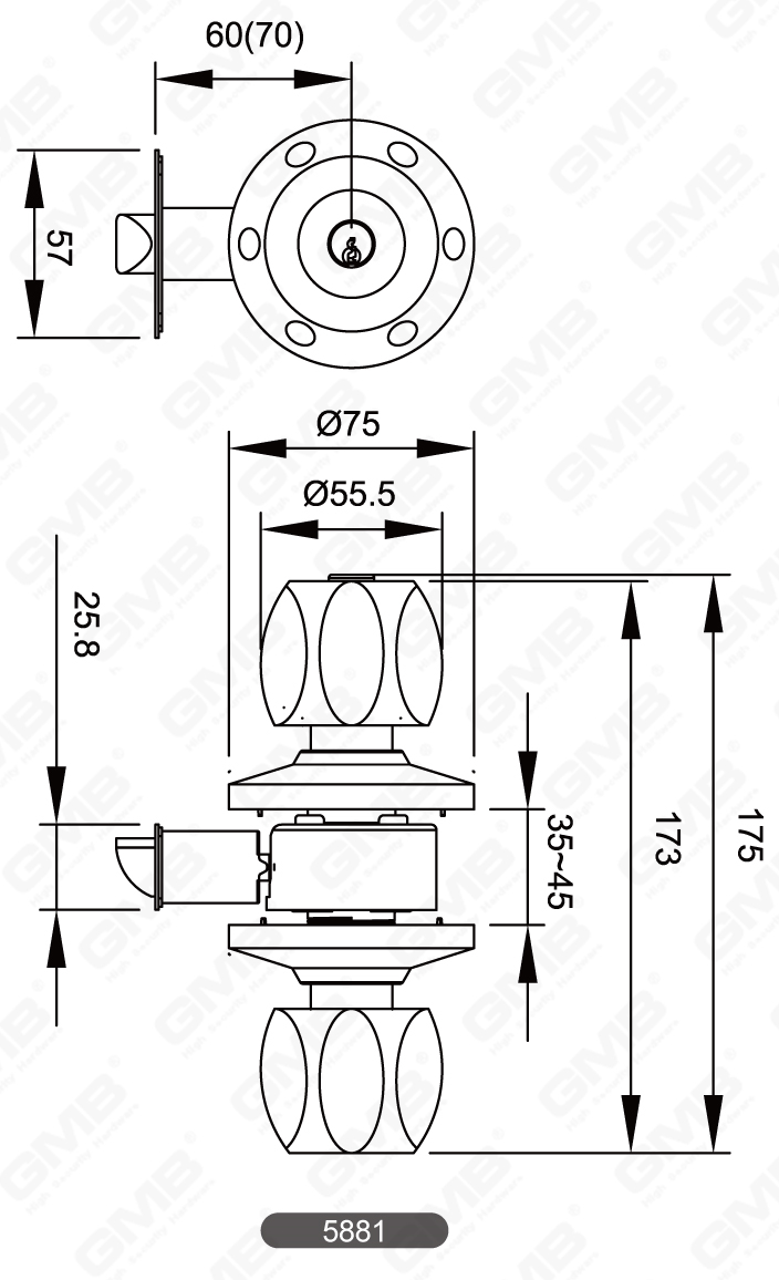 05 Cylindrical Knob Lock Series-20