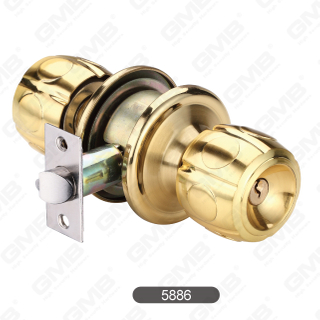Security Keyed Ball Lock Zinc Alloy Cylindrical Knob Door Lock [5886]
