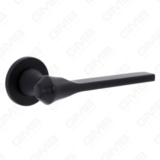 New Modern House Decoration Aluminum Door Handle on Round Rosette