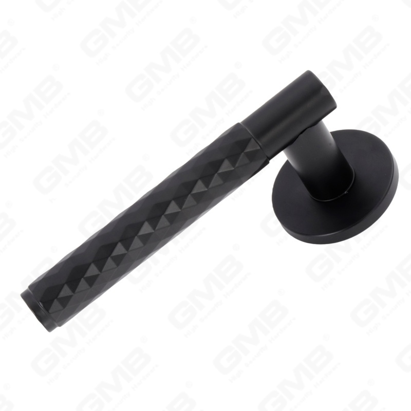 New Modern House Decoration Aluminum Door Handle on Round Rosette