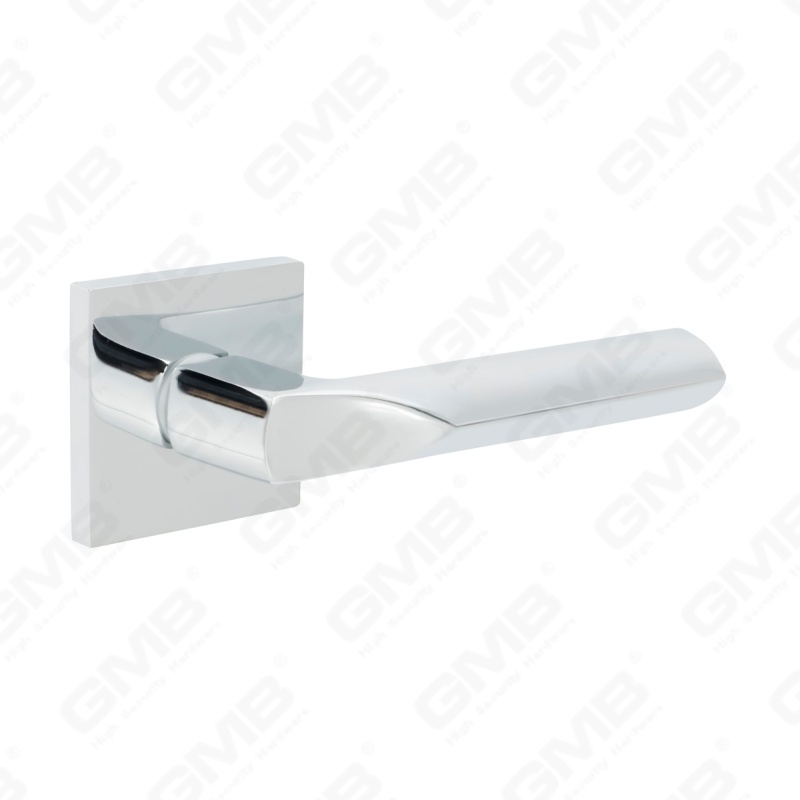 New Modern House Decoration Aluminum Door Handle on Round Rosette