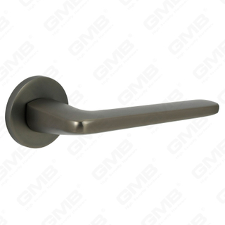 New Modern House Decoration Aluminum Door Handle on Round Rosette