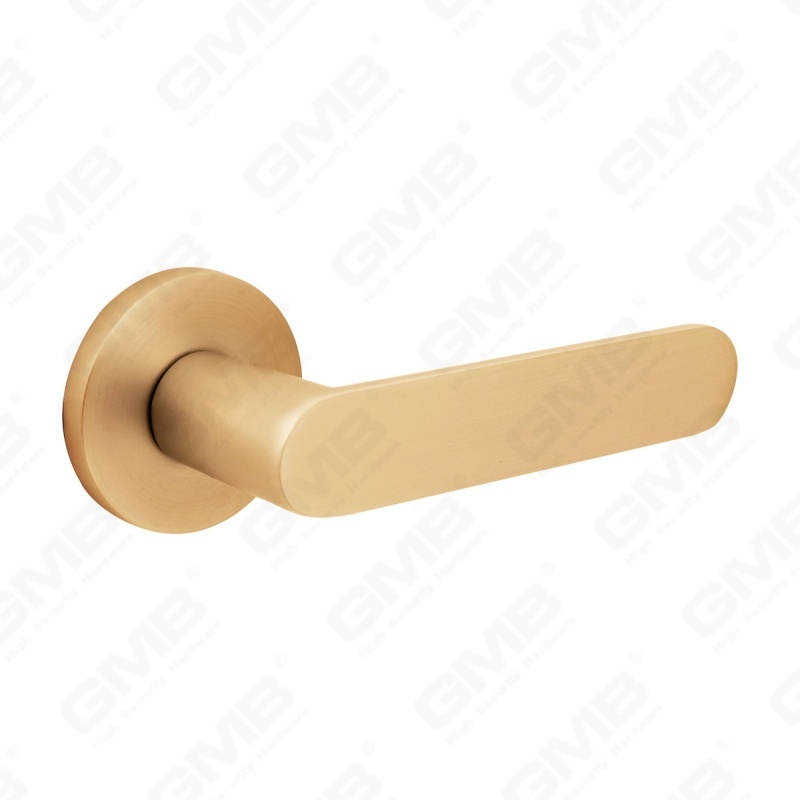 New Modern House Decoration Aluminum Door Handle on Round Rosette