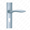 Oxygenate Aluminium Door Handle on Plate Plate Door Handle (G474-G77)