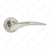New Modern House Decoration Aluminum Door Handle on Round Rosette