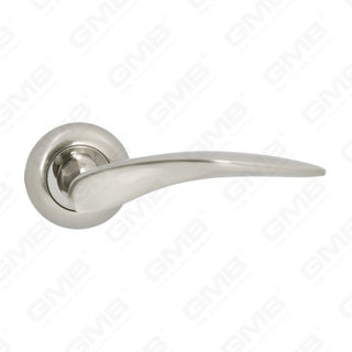 New Modern House Decoration Aluminum Door Handle on Round Rosette