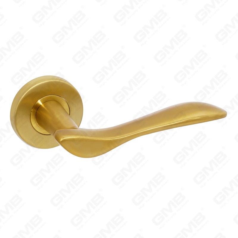 High Quality BS En1906 Grade 4 SUS304 Stainless Steel Entry Round Rose Interior Door Lever Handle (LHT012)