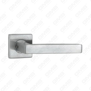 High Quality #304 Stainless Steel Door Handle Round Rose Lever Handle (SH97-SY35-SS)
