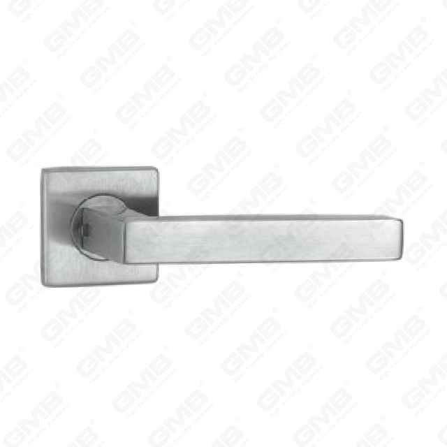 High Quality #304 Stainless Steel Door Handle Round Rose Lever Handle (SH97-SY35-SS)