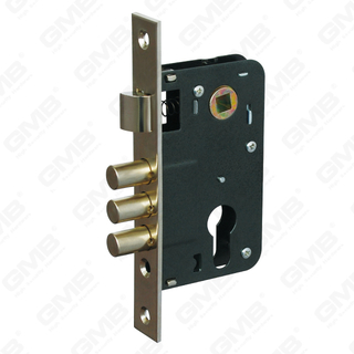 High Security Mortise Door lock 3 pin Steel deadbolt Steel Zamak latch cylinder hole Lock Body (7011S-3R)