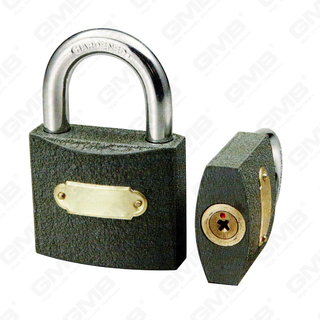 Plastic Painted Grey Color Iron Padlock with Crossed Key（043）