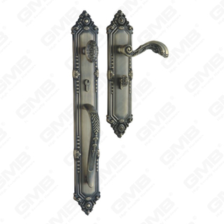 High Security Zinc Alloy Outside Villa Door Handle Made by Solid zinc alloy die-casting (E8326-DAB)
