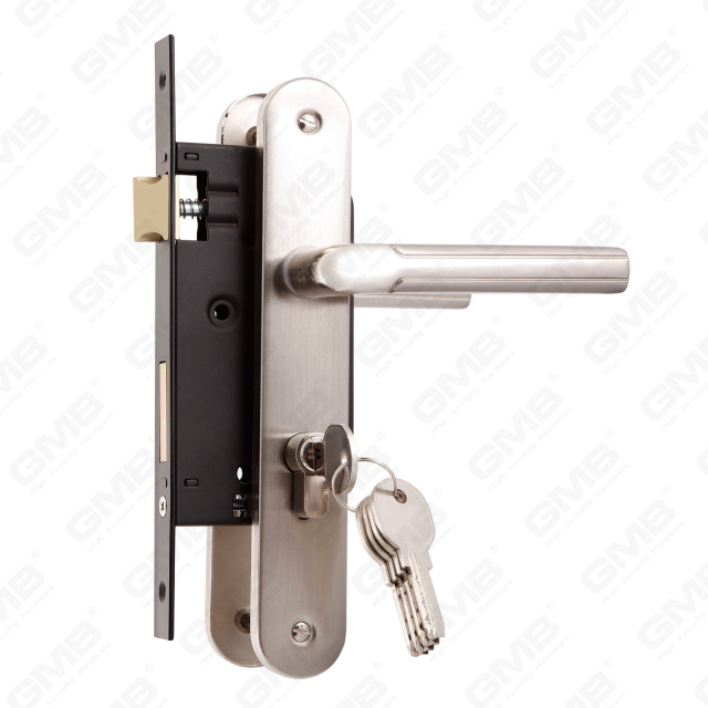 High Security Door Lock set with latch bolt cylinder hole Lock set Lock case lock handle (1549 Serise)