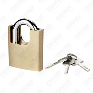 Shackle Protected Gold Plated Iron Disc Padlock (059)
