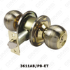 dead latch and spring latch Cylindrical Knob Tubular Lock (3611AB PB-ET)