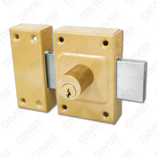 Security Nigh Latch Lock Steel Deadbolt key hole Deadbolt Rim Lock Rim Cylinder Lock (858S)