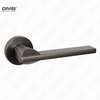 Modern Simple Solid Zinc Alloy Split Door Lock Handle on Round Rosette（Z062407）