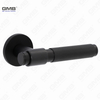 Modern Simple Solid Zinc Alloy Split Door Lock Handle on Round Rosette（Z062411）